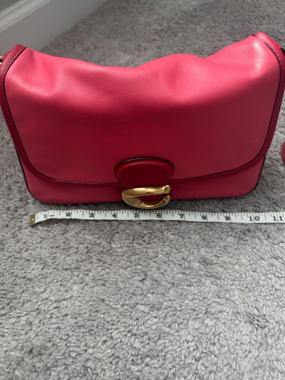 Coach Pink Shoulder Bag with Gold Hardware - Picture 9 of 13